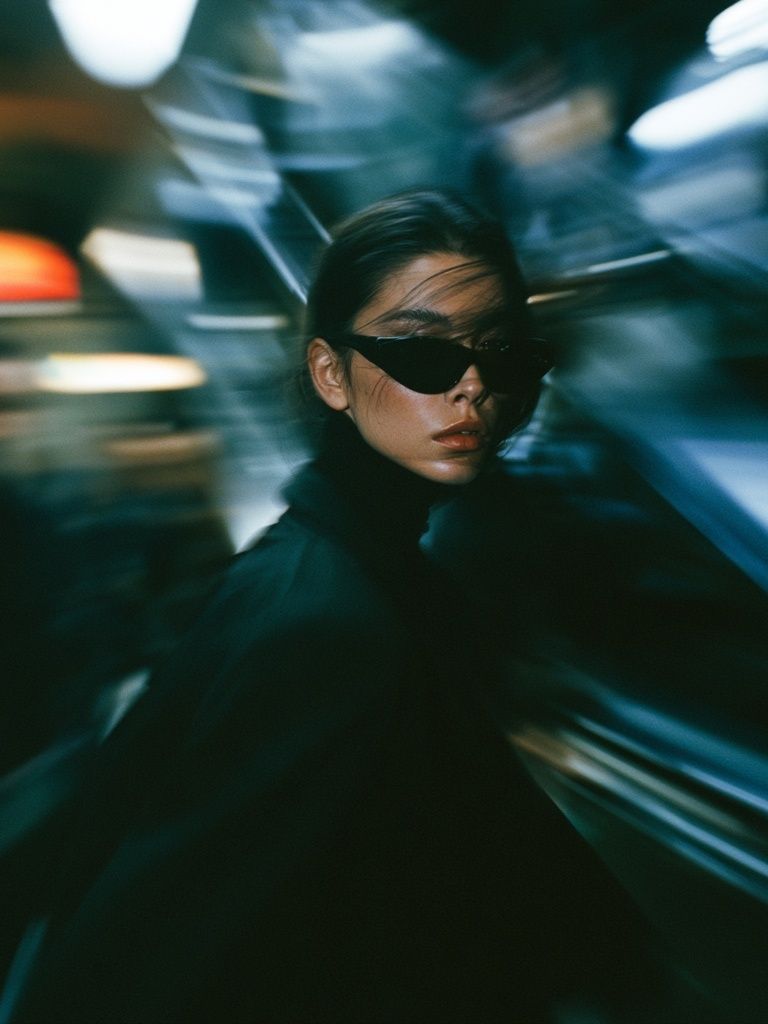 Cyberpunk Portrait Photography Poster. poster — photography art