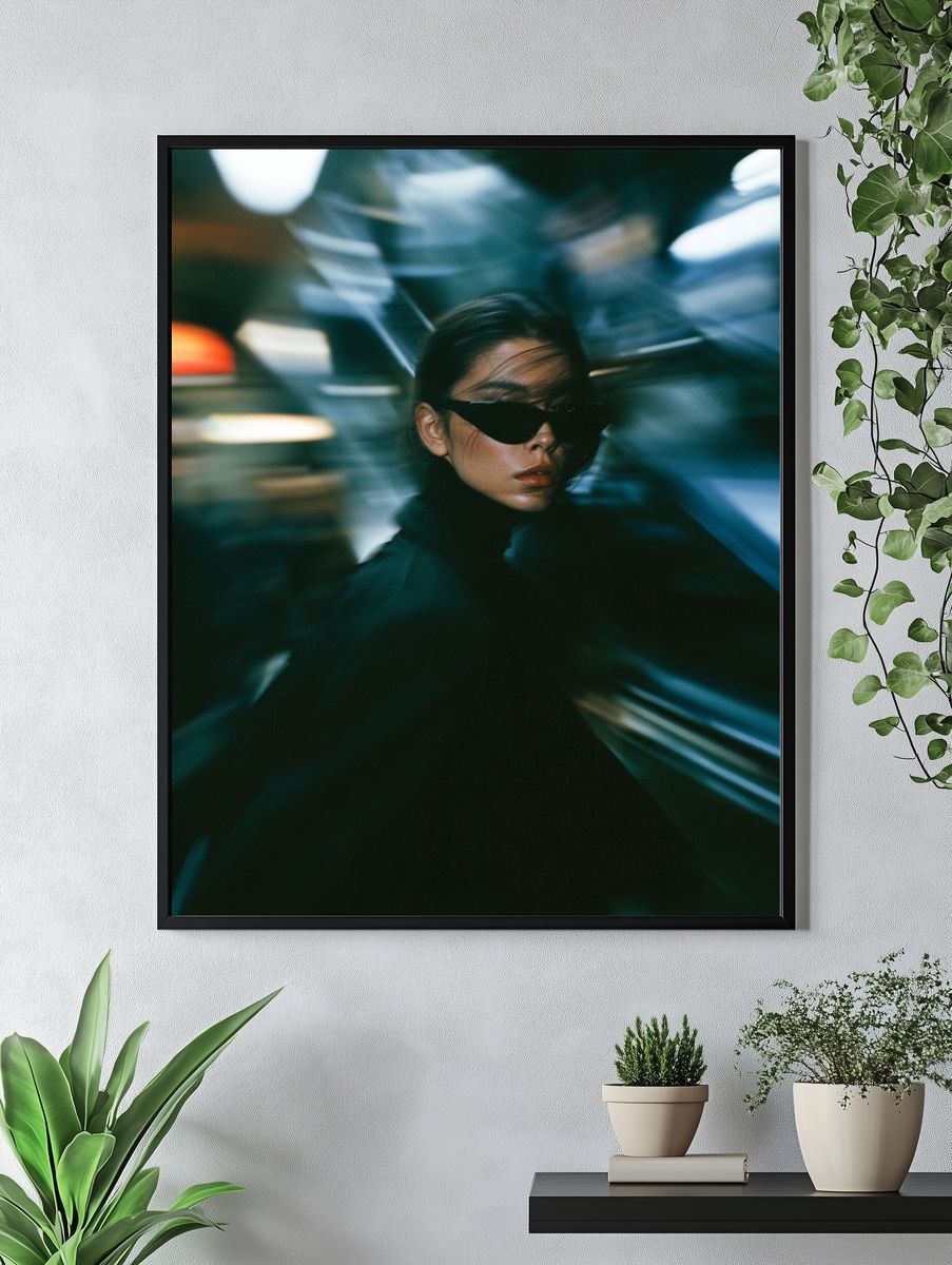 Cyberpunk Portrait Photography Poster. — room view 4
