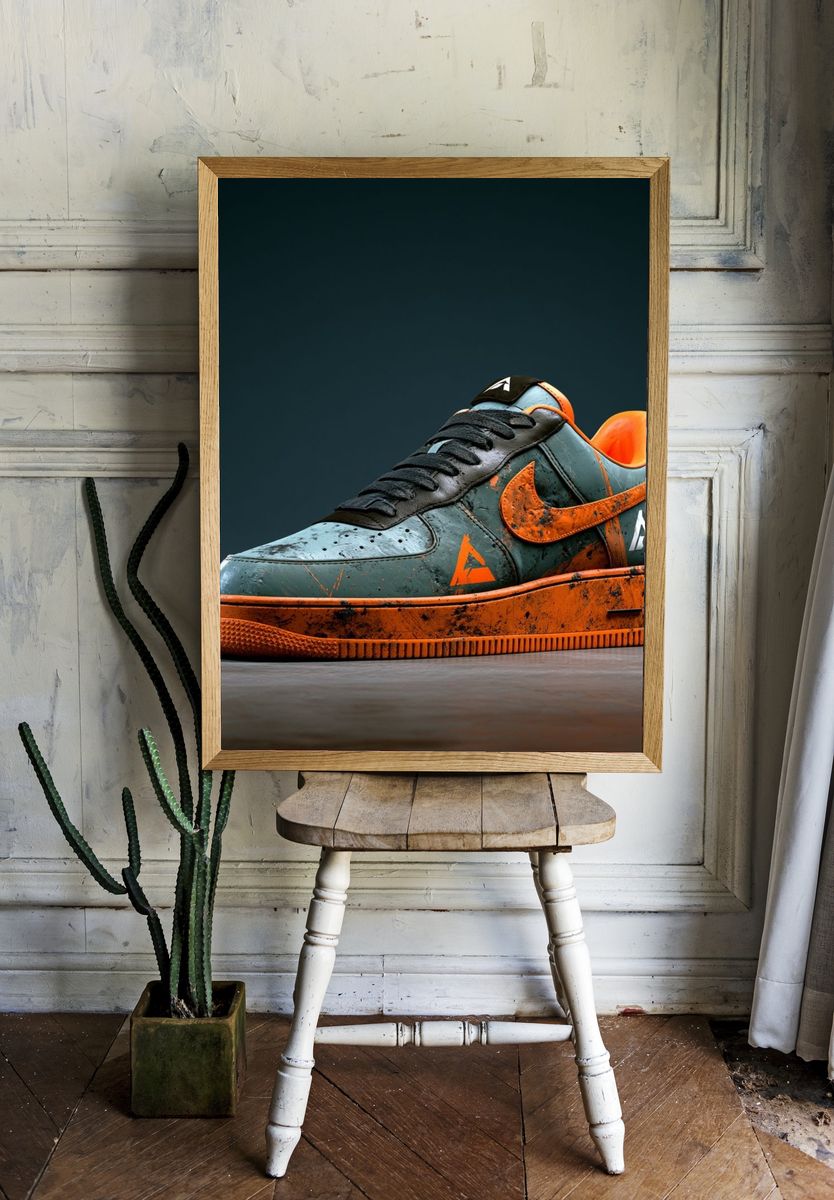 Urban Sneaker Photography Poster. — room view 1