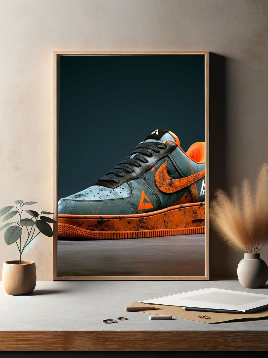 Urban Sneaker Photography Poster. — room view 2
