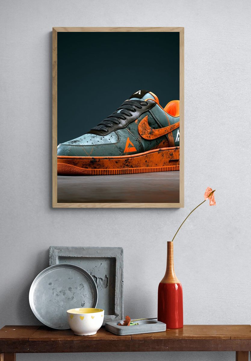Urban Sneaker Photography Poster. — room view 3