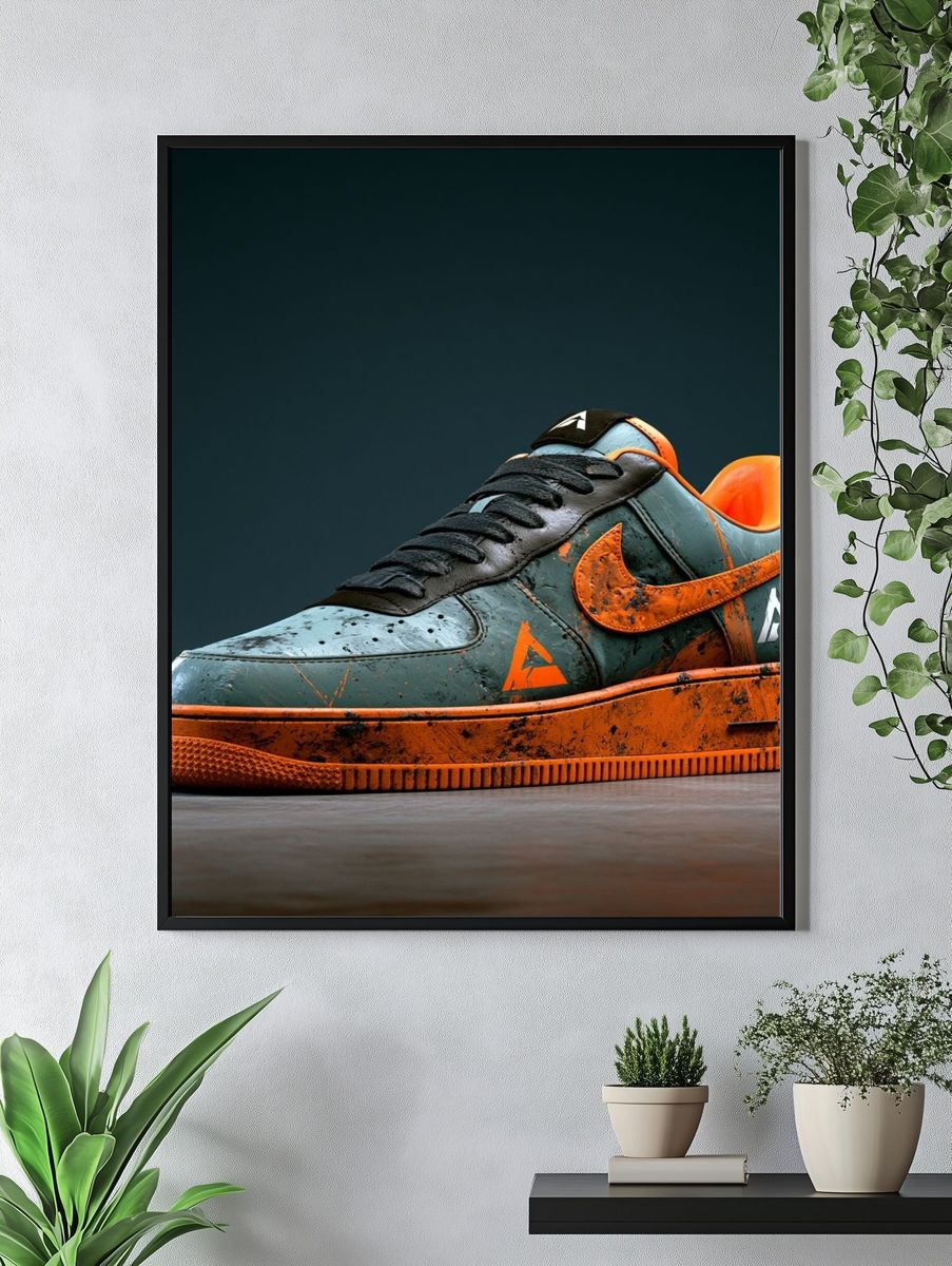 Urban Sneaker Photography Poster. — room view 4