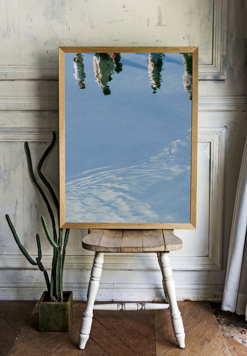 Water Reflections Photography Poster. — room view 1