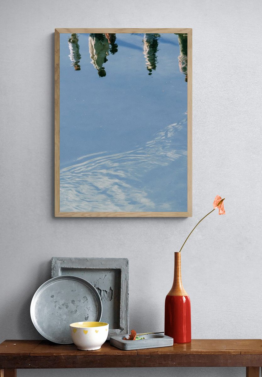Water Reflections Photography Poster. — room view 3