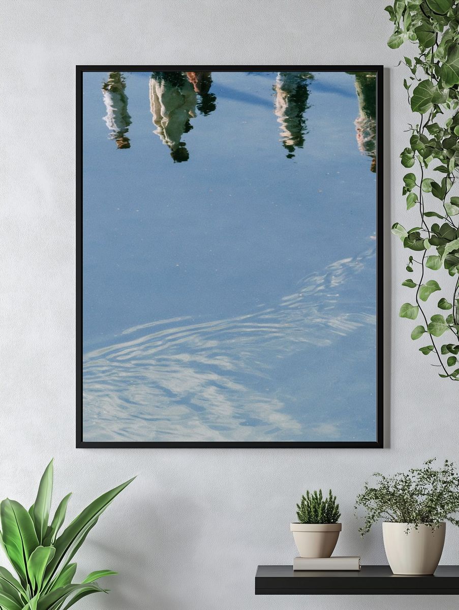 Water Reflections Photography Poster. — room view 4