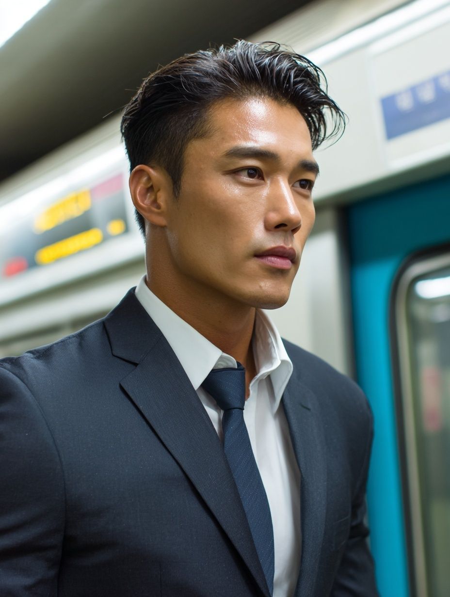 Subway Commuter Portrait Photography Poster. poster — photography art