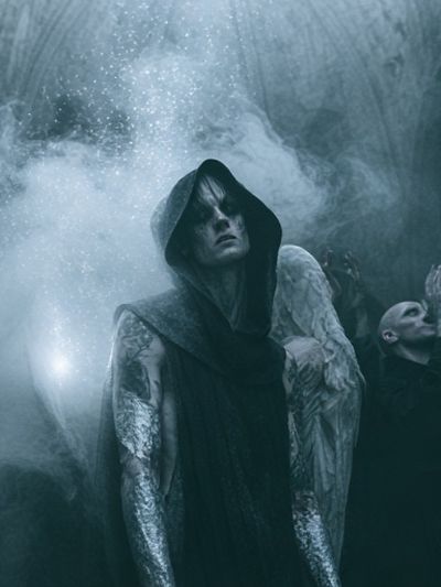Dark Hooded Figures Photography Poster. poster
