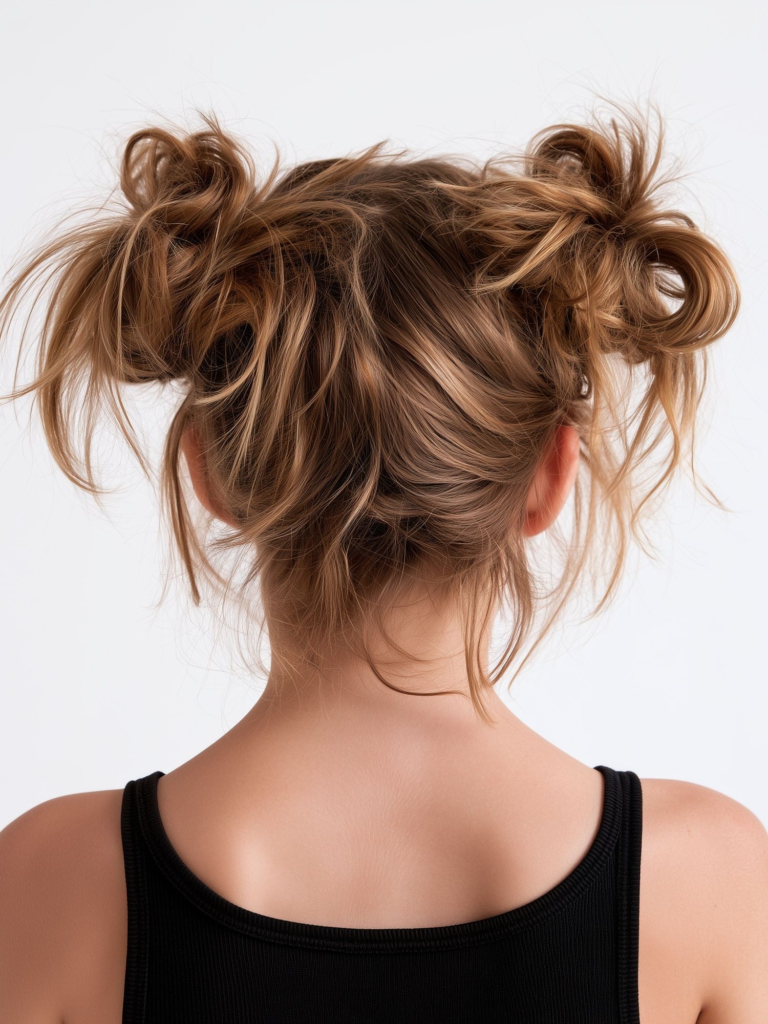 Messy Bun Portrait Photography Poster. poster detail