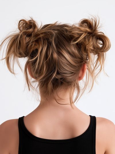 Messy Bun Portrait Photography Poster.