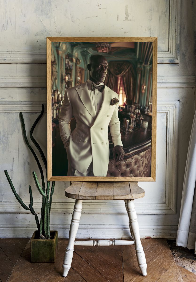 Elegant Gentleman Portrait Poster. — room view 1