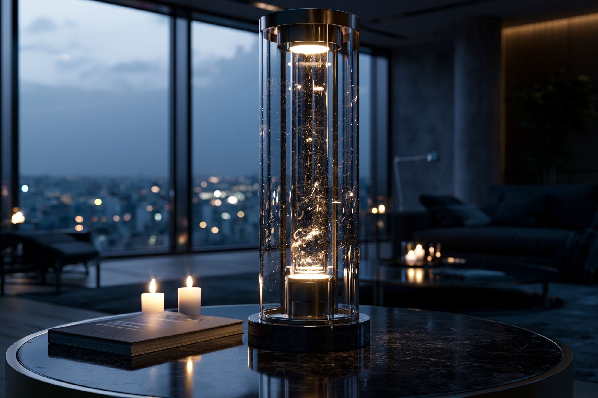 Luxury Candlelit Interior Photography Poster. poster — photography art