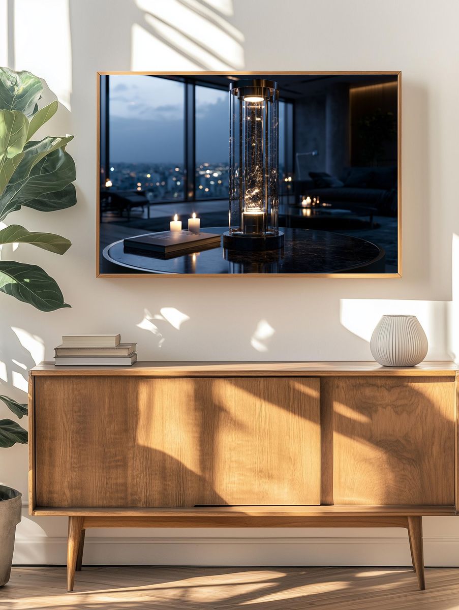 Luxury Candlelit Interior Photography Poster. — room view 3