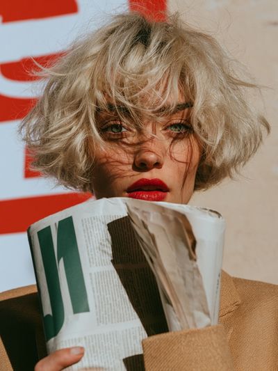 Blonde Fashion Portrait Poster.