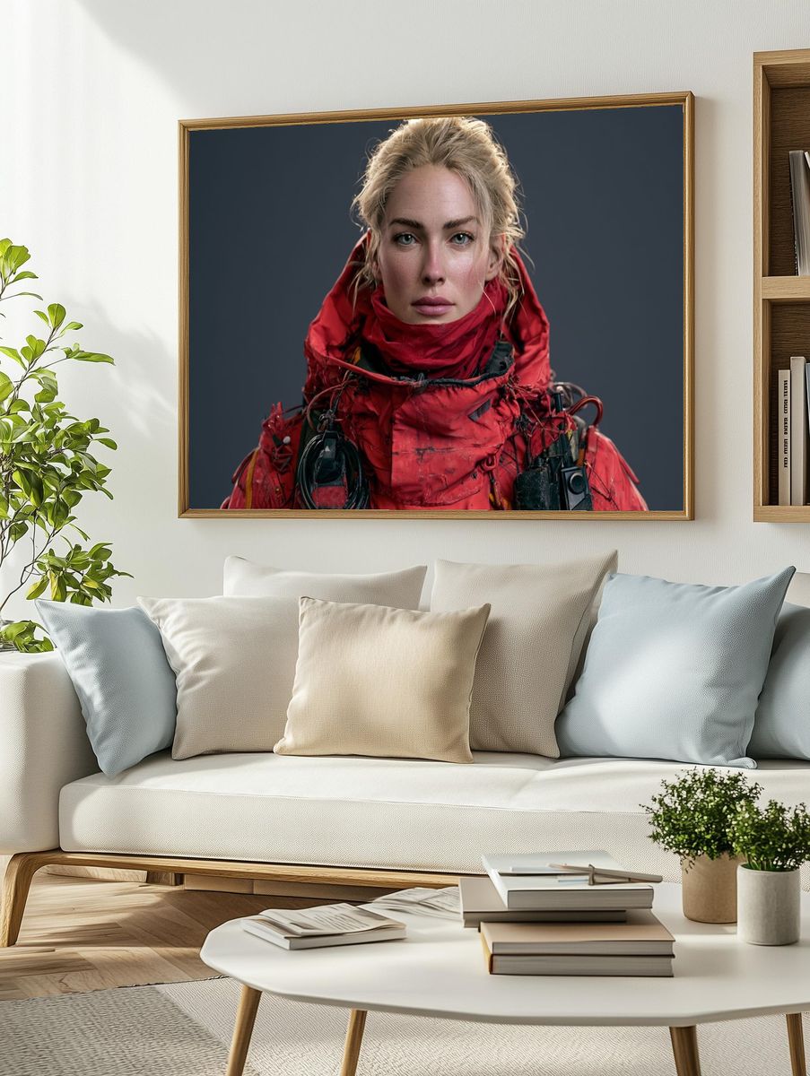 Red Expedition Portrait Poster. — room view 2