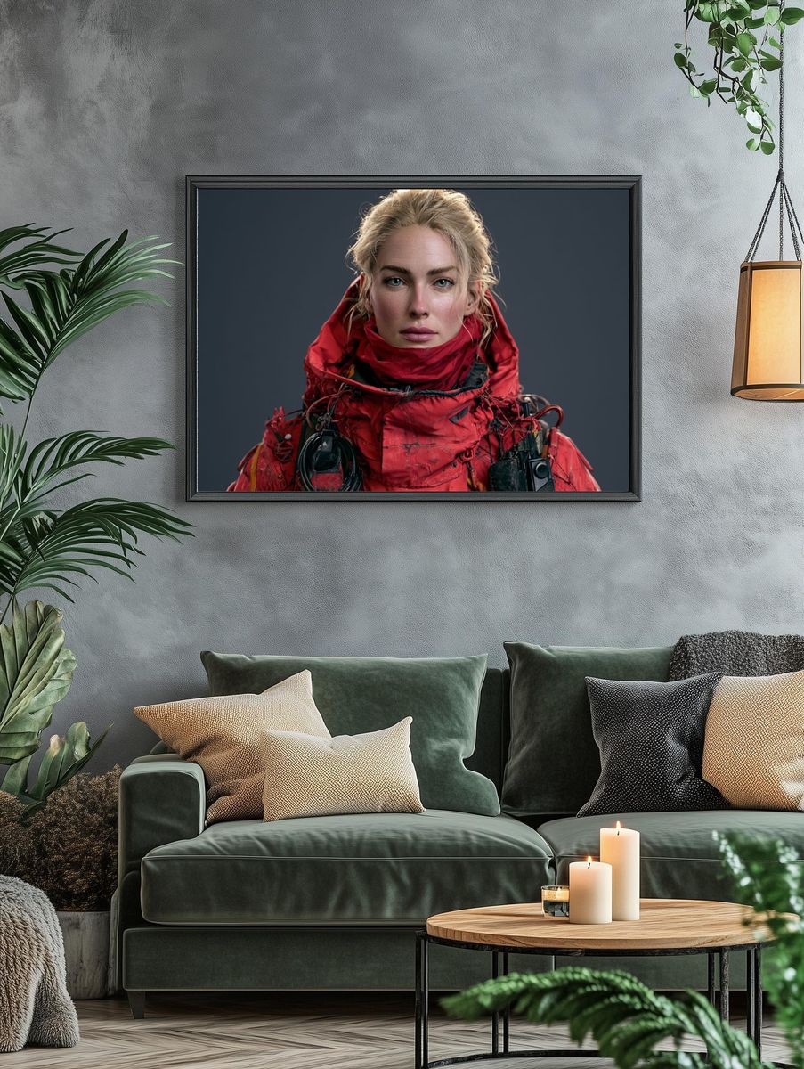 Red Expedition Portrait Poster. — room view 4