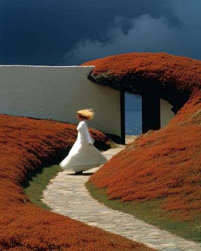 Coastal Garden Dream Photography Poster. poster