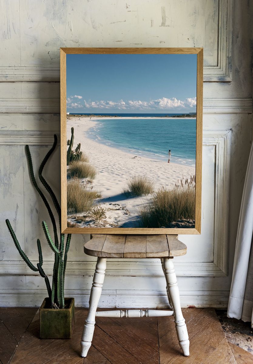 Lighthouse Beach Cove Photography Poster. room preview