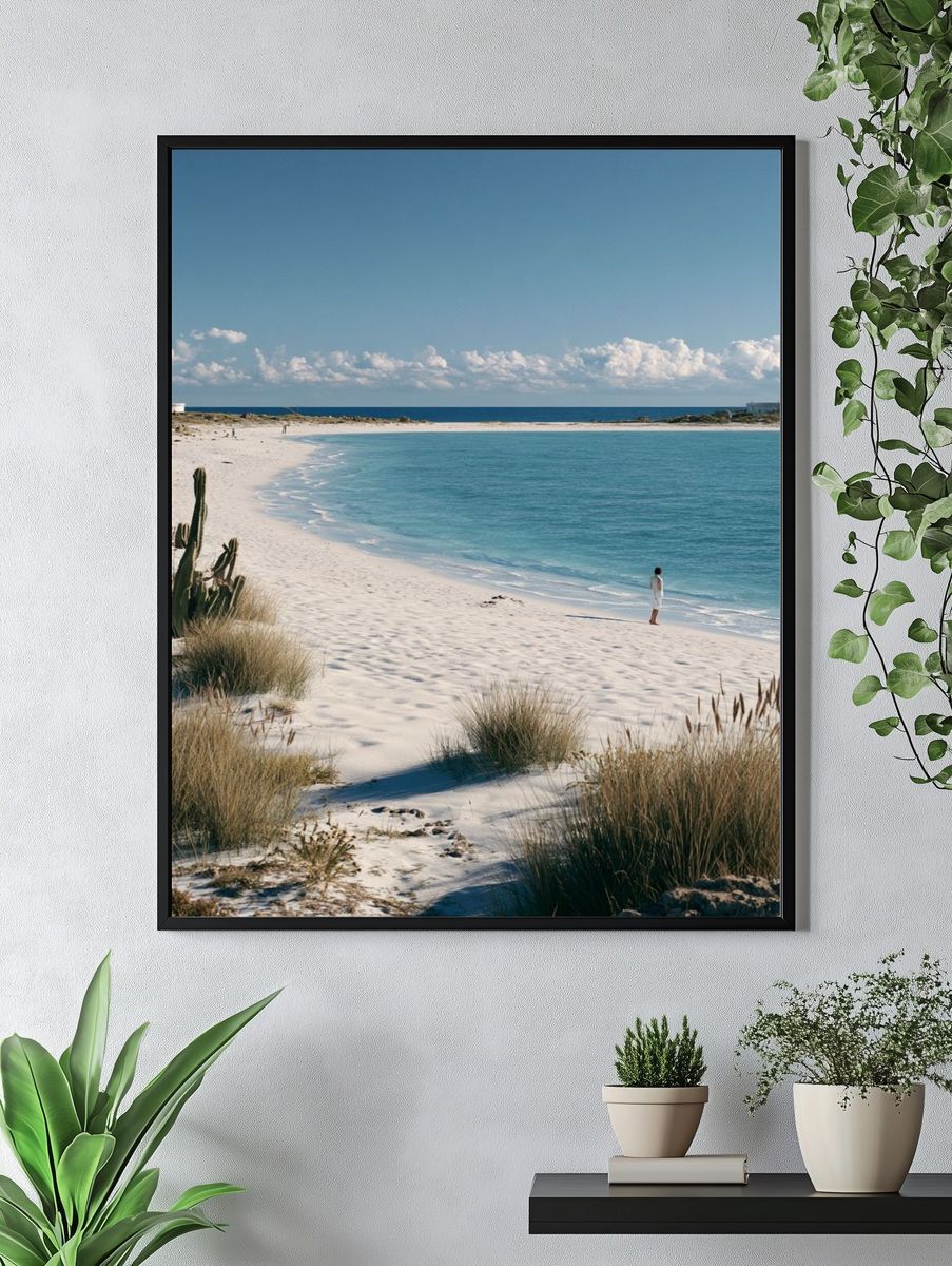 Lighthouse Beach Cove Photography Poster. — room view 4
