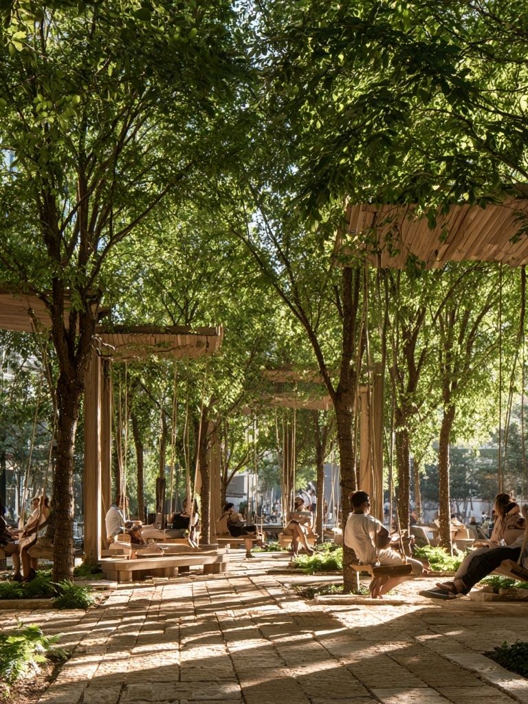 Urban Garden Pavilion Photography Poster. poster detail