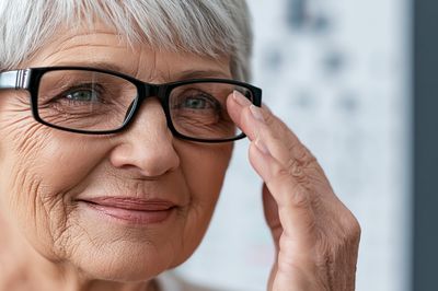 Elderly Woman Portrait Photography Poster.