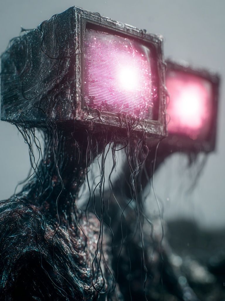 Cybernetic Figure Photography Poster.