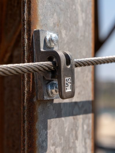 Industrial Cable Clamp Photography Poster.