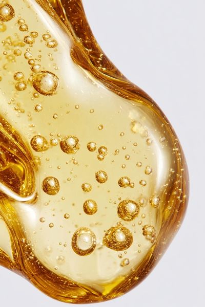 Golden Oil Bubbles Photography Poster. poster print