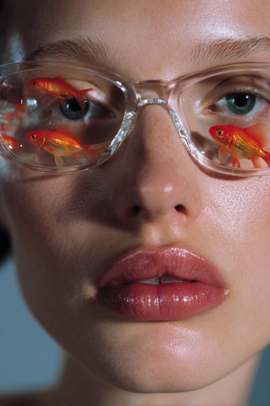 Goldfish Portrait Photography Poster. poster detail
