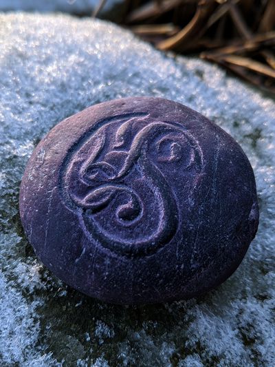 Celtic Stone Symbol Photography Poster. poster
