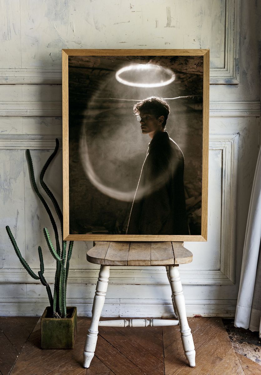 Moody Portrait Photography Poster. room preview