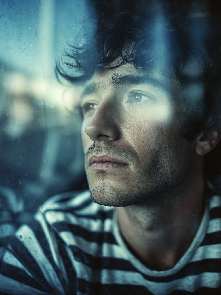 Contemplative Portrait Photography Poster. poster — photography art