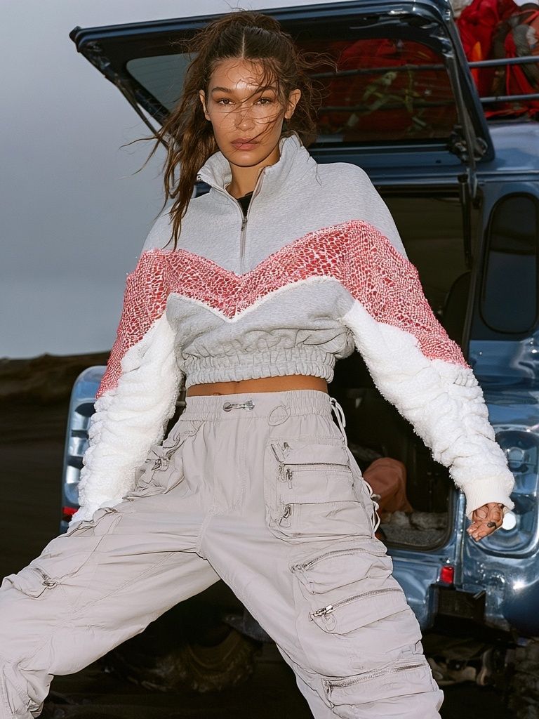 Fashion Model by Off-Road Vehicle Poster. poster — photography art