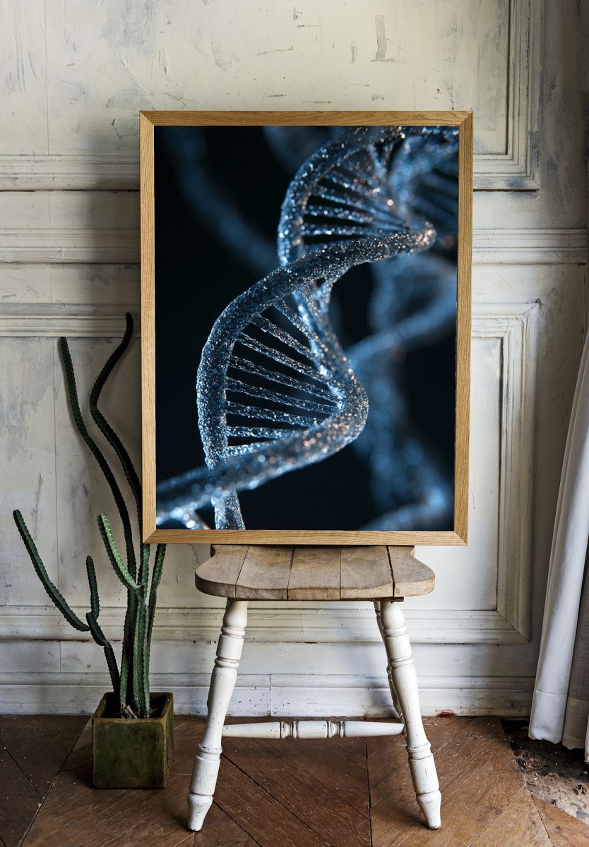 DNA Helix Photography Poster. — room view 1
