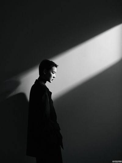 Moody Portrait in Light Poster. poster