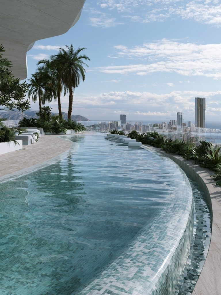 Infinity Pool Skyline Photography Poster. poster — photography art