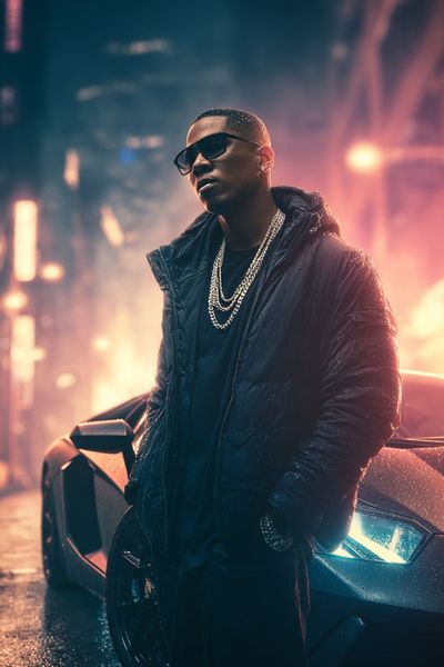 Urban Rap Star Photography Poster. poster print