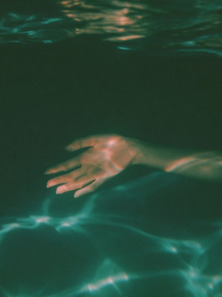 Submerged Hand Photography Poster. poster — photography art