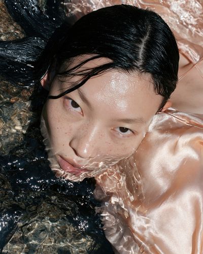 Water Reflection Portrait Print. poster