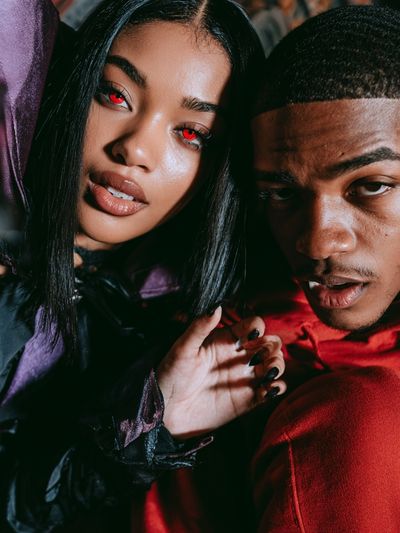 Vampire Couple Portrait Poster.