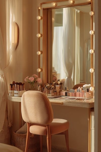 Vanity Mirror Glow Photography Poster. poster