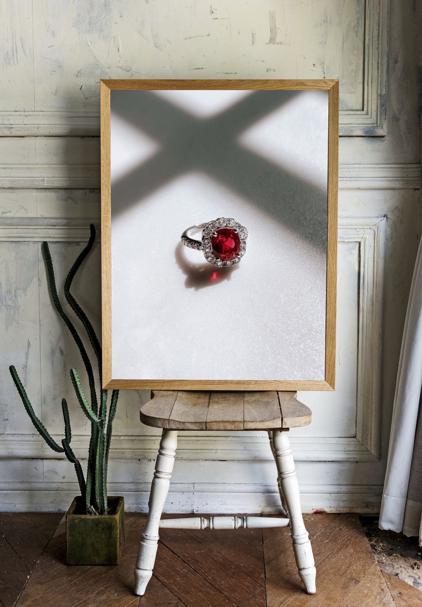 Ruby Ring Photography Poster. room preview