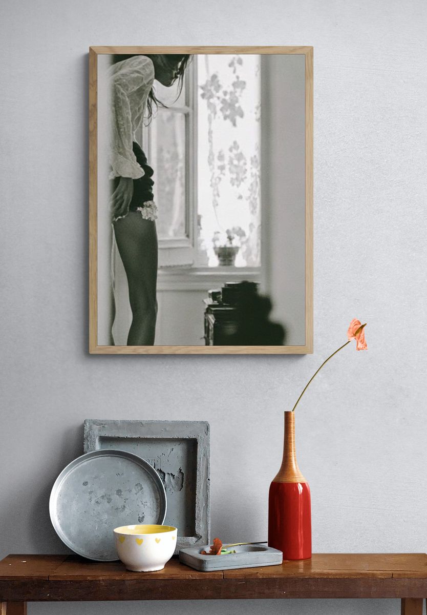 Moody Window Portrait Photography Poster. — room view 3