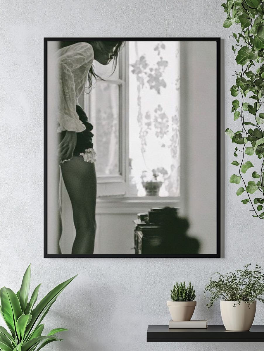 Moody Window Portrait Photography Poster. — room view 4