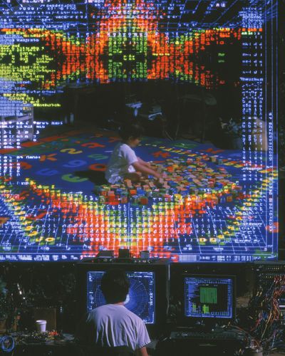 Retro Cyber Lab Poster. poster