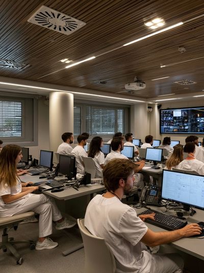 Modern Control Room Photography Poster.
