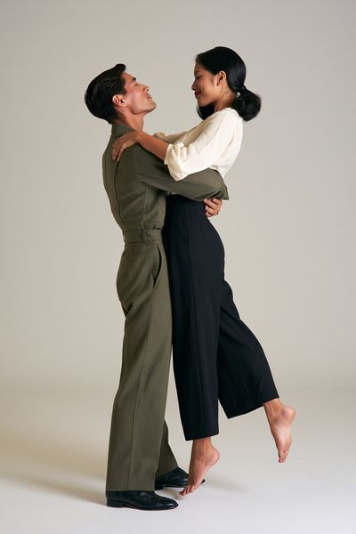 Romantic Couple Studio Portrait Print.