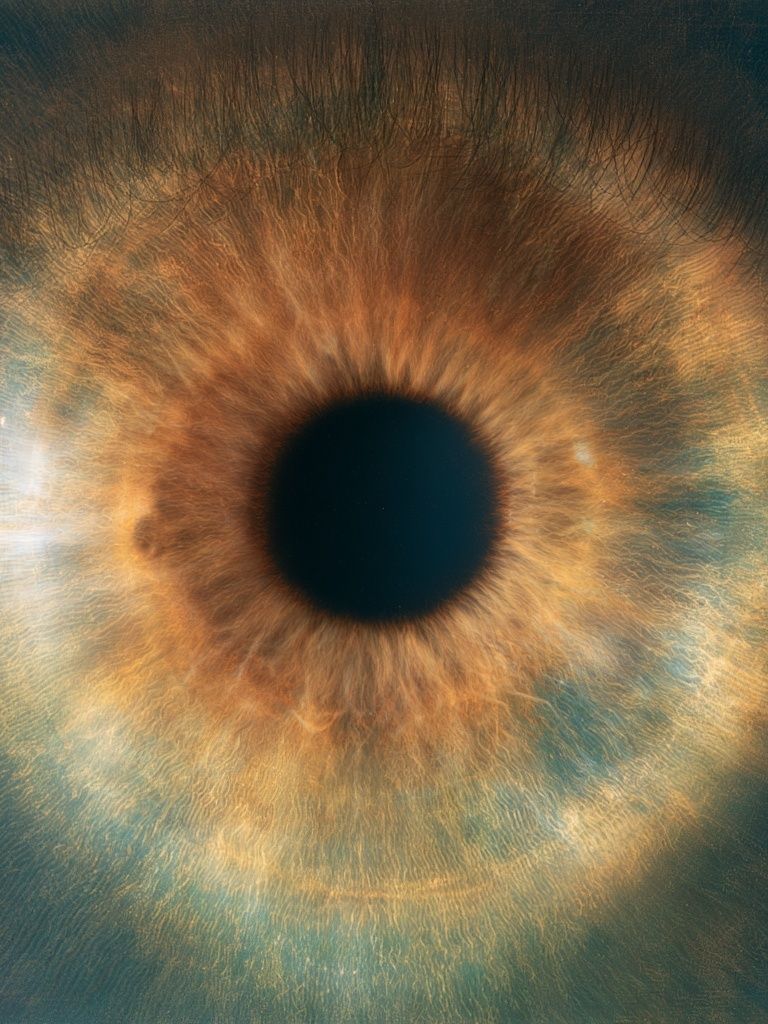 Iris Macro Photography Poster. poster detail