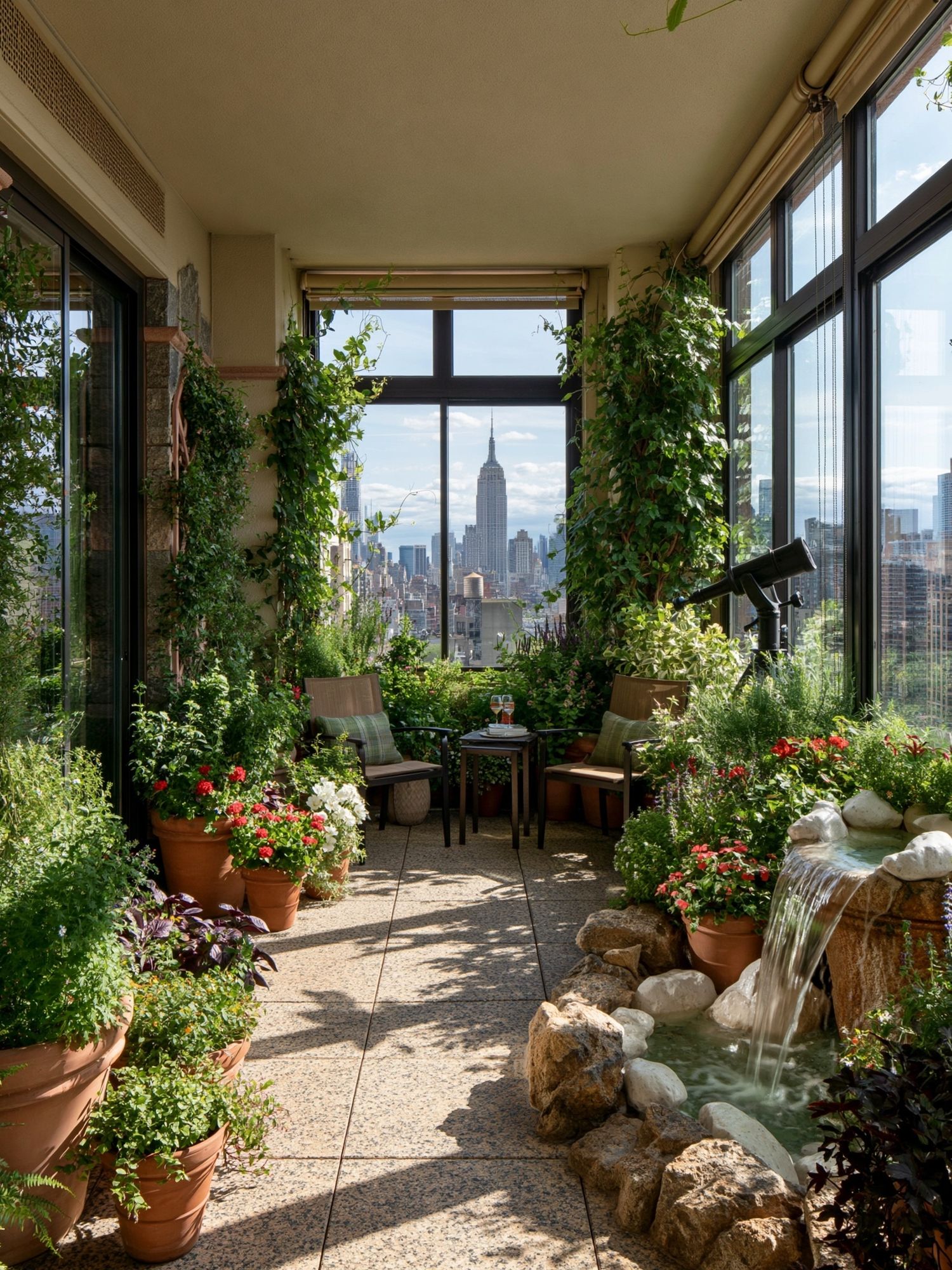 Urban Garden Terrace Photography Poster. poster — photography art