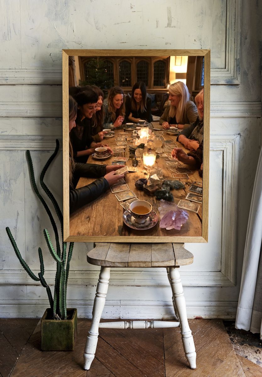 Crystal Tea Circle Photography Poster. room preview