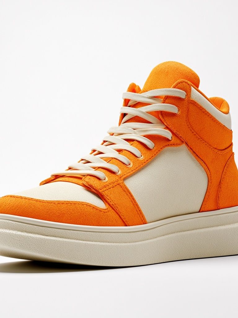 Orange Sneaker Photography Poster. poster detail